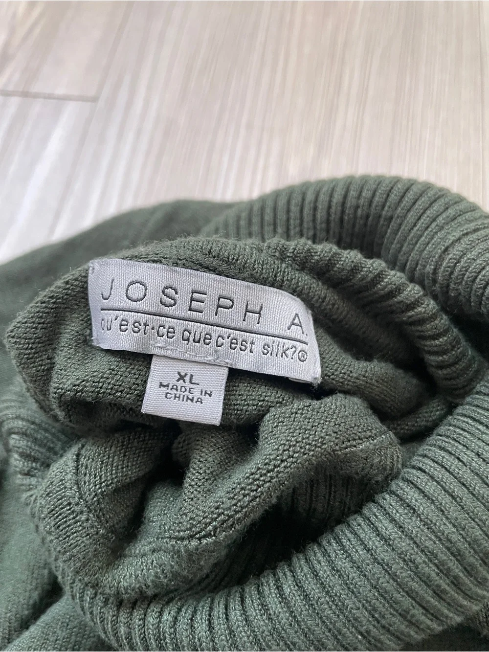Joseph Men's Forest Green Turtleneck Sweater